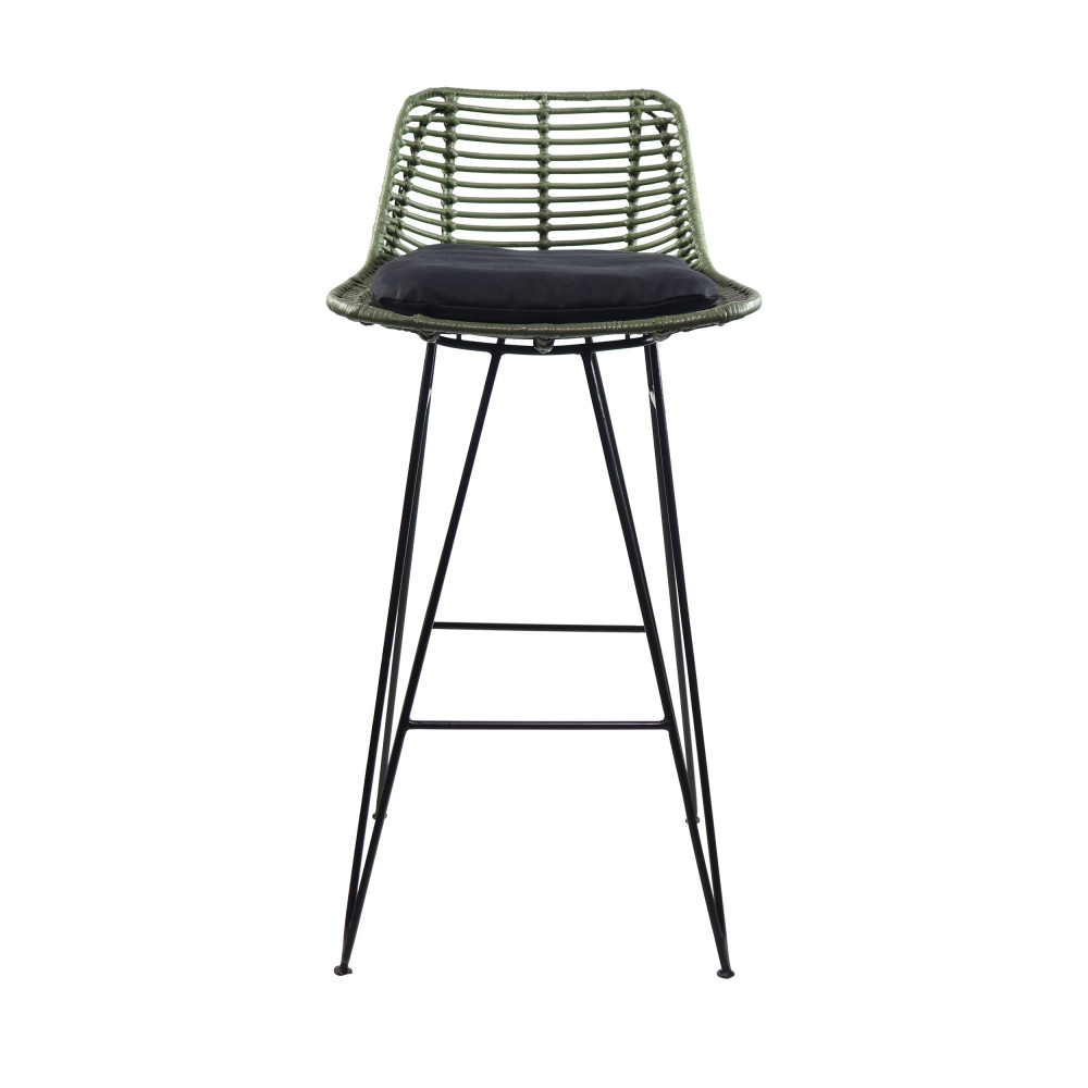 Chaise de bar design en rotin 69cm Capurgana  Drawer
