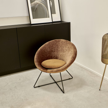 Garbo - Fauteuil en velours