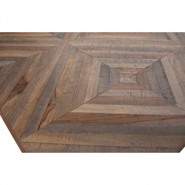Rhombic - Table à manger en bois et métal  220x90cm