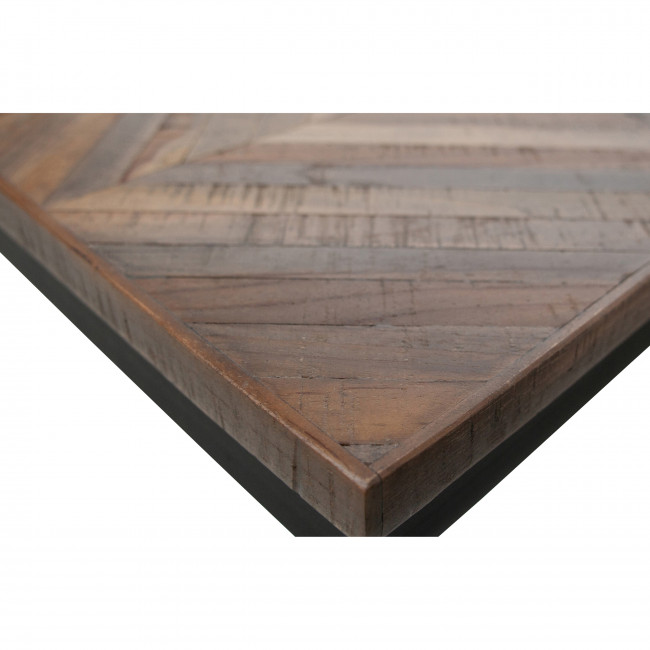 Rhombic - Table à manger en bois et métal  220x90cm