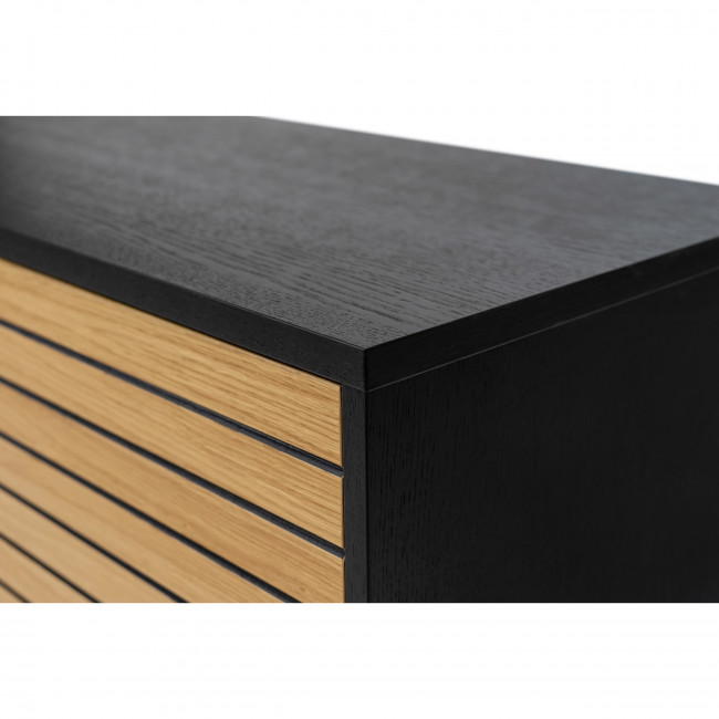 Stripe - Meuble TV design en bois et métal