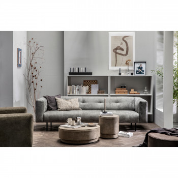 Pearl - Pouf en velours ø80cm