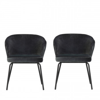 Admit - 2 chaises en velours
