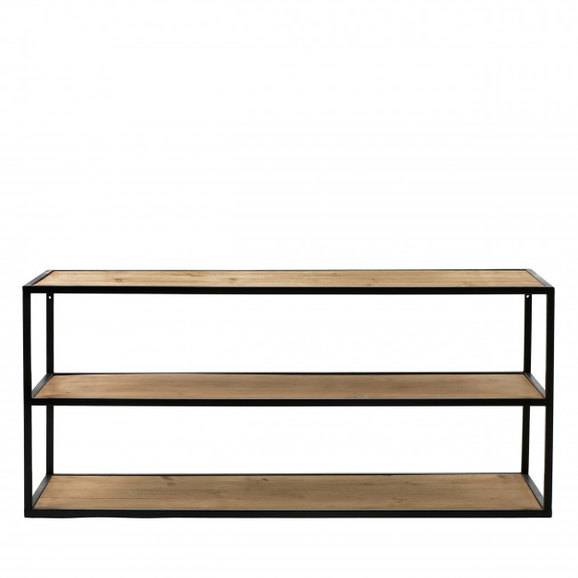 Eszential - Table basse en bois et métal 90x30cm