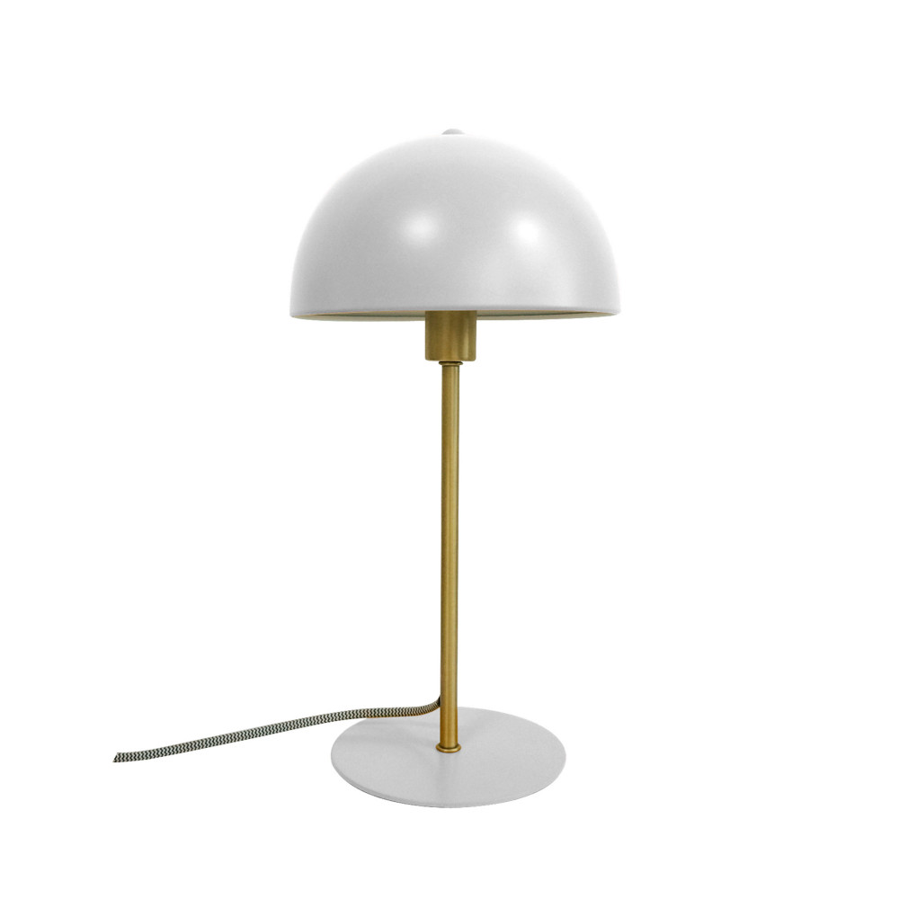 Bonnet - Lampe à poser champignon en métal - Couleur - Blanc