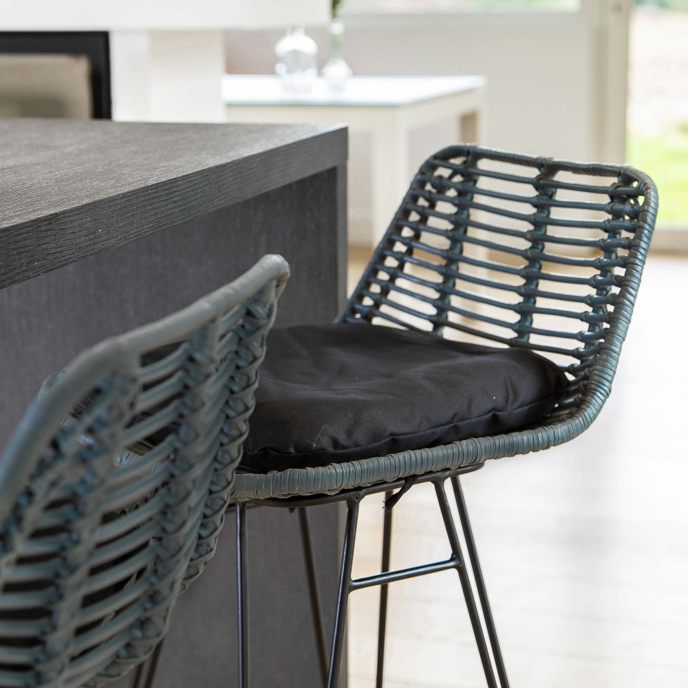 Chaise de bar design en rotin 69cm Capurgana  Drawer