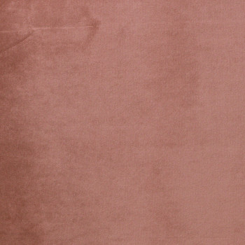 Pouf rond velours L Sara - Vieux rose