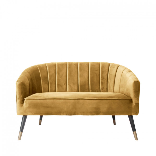 Royal - Canapé 2 places en velours ocre
