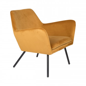 Bon - Fauteuil lounge en velours