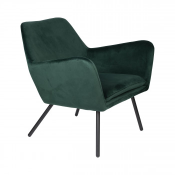 Bon - Fauteuil lounge en velours