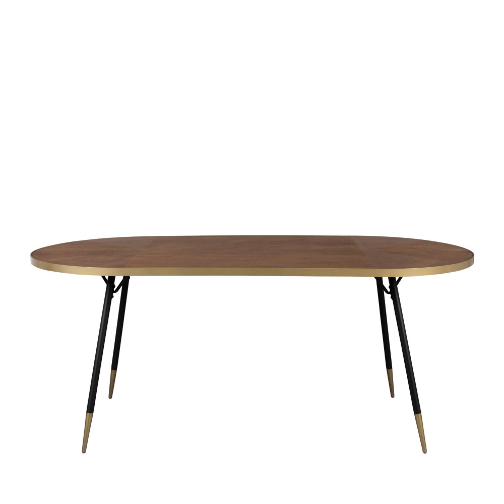 Denise - Table à manger 180x90cm - Couleur - Bois foncé