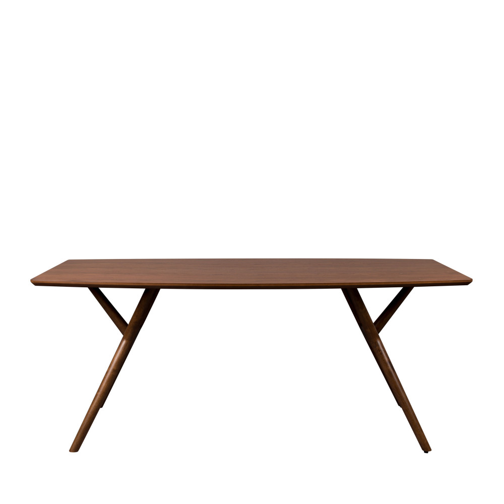 Malaya - Table à manger en bois 180x90cm - Couleur - Bois foncé