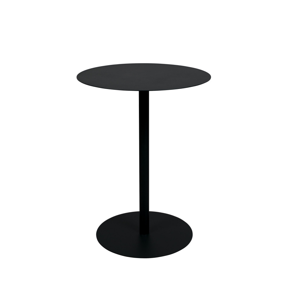 Snow - Table de bistrot ronde en métal ø57cm - Couleur - Noir