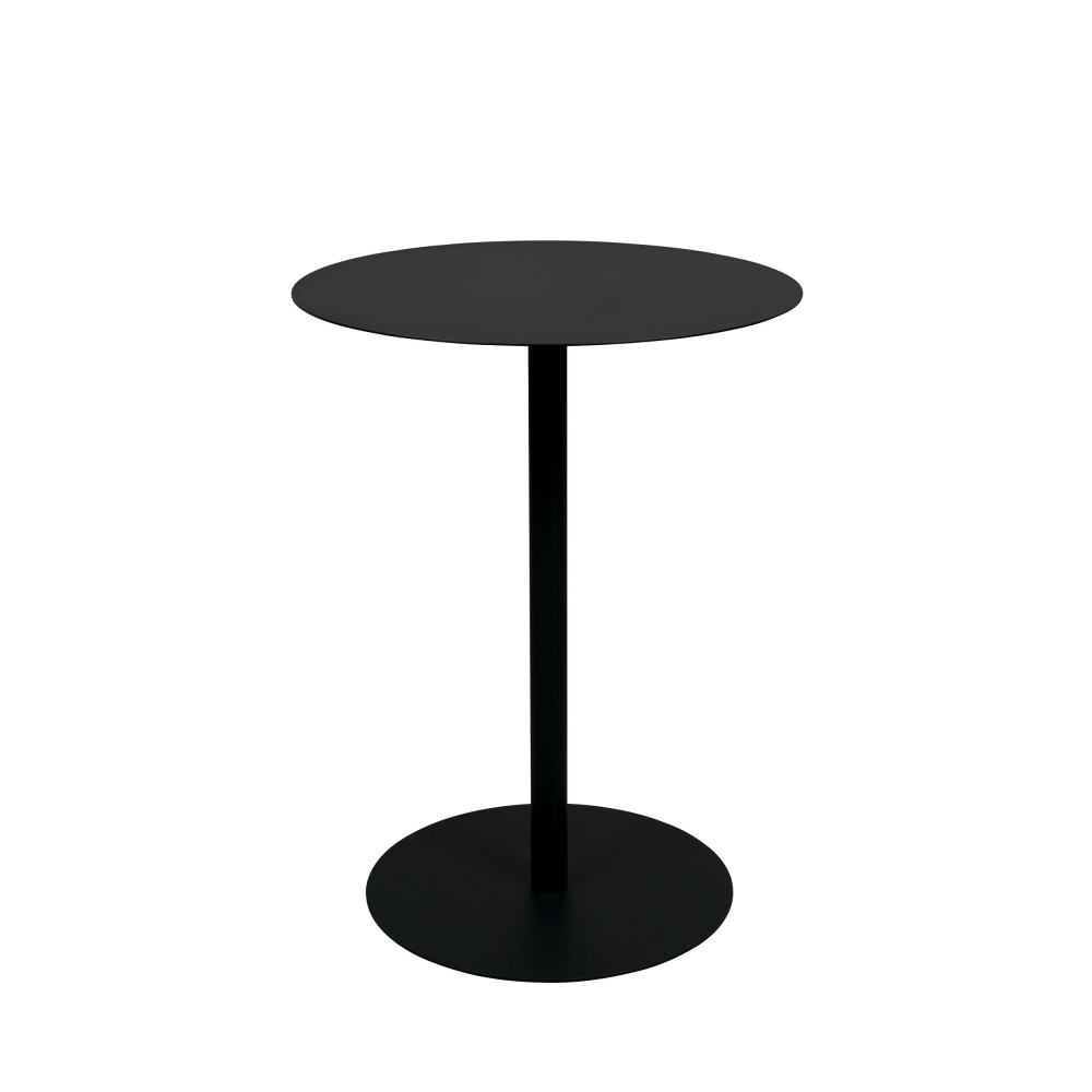 snow - table de bistrot ronde en métal ø57cm - couleur - noir