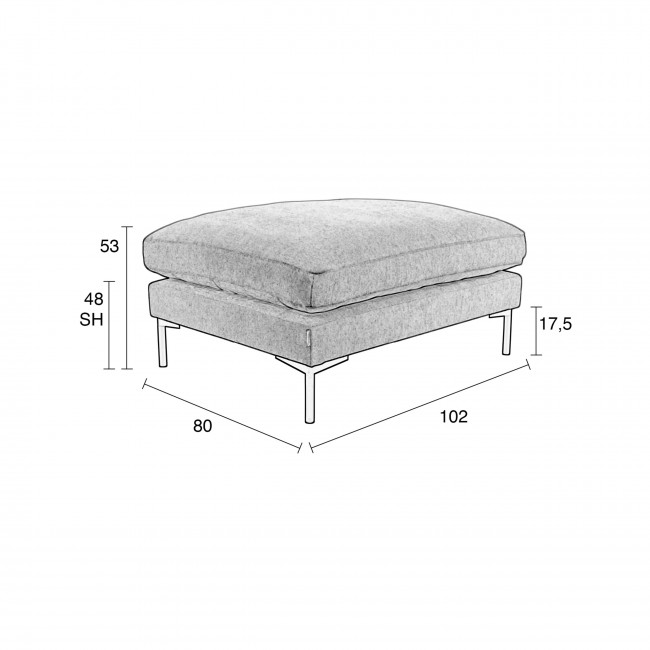 Summer - Pouf en tissu