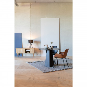Brit LL - 2 fauteuils de table en simili