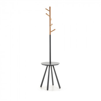 Table porte manteau design métal et bois Nerb