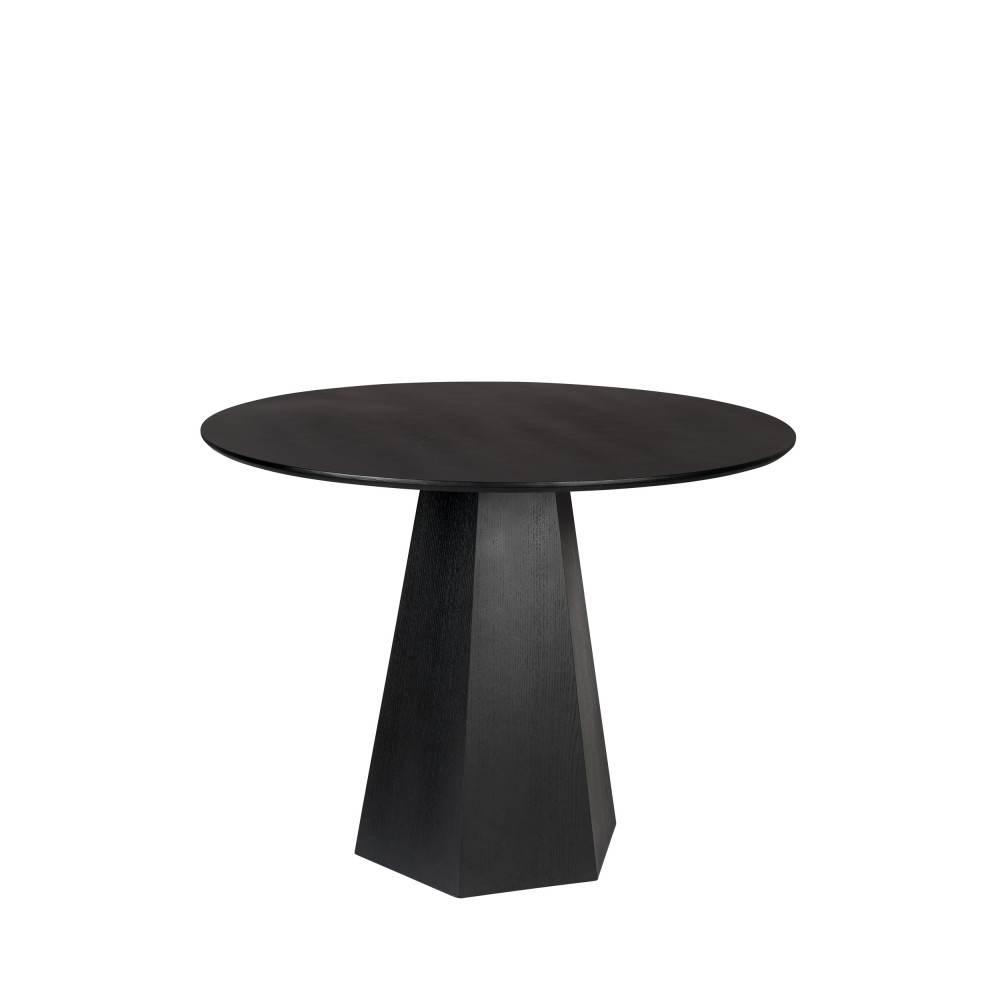 Pilar - Table à manger ronde ø100cm - Couleur - Noir