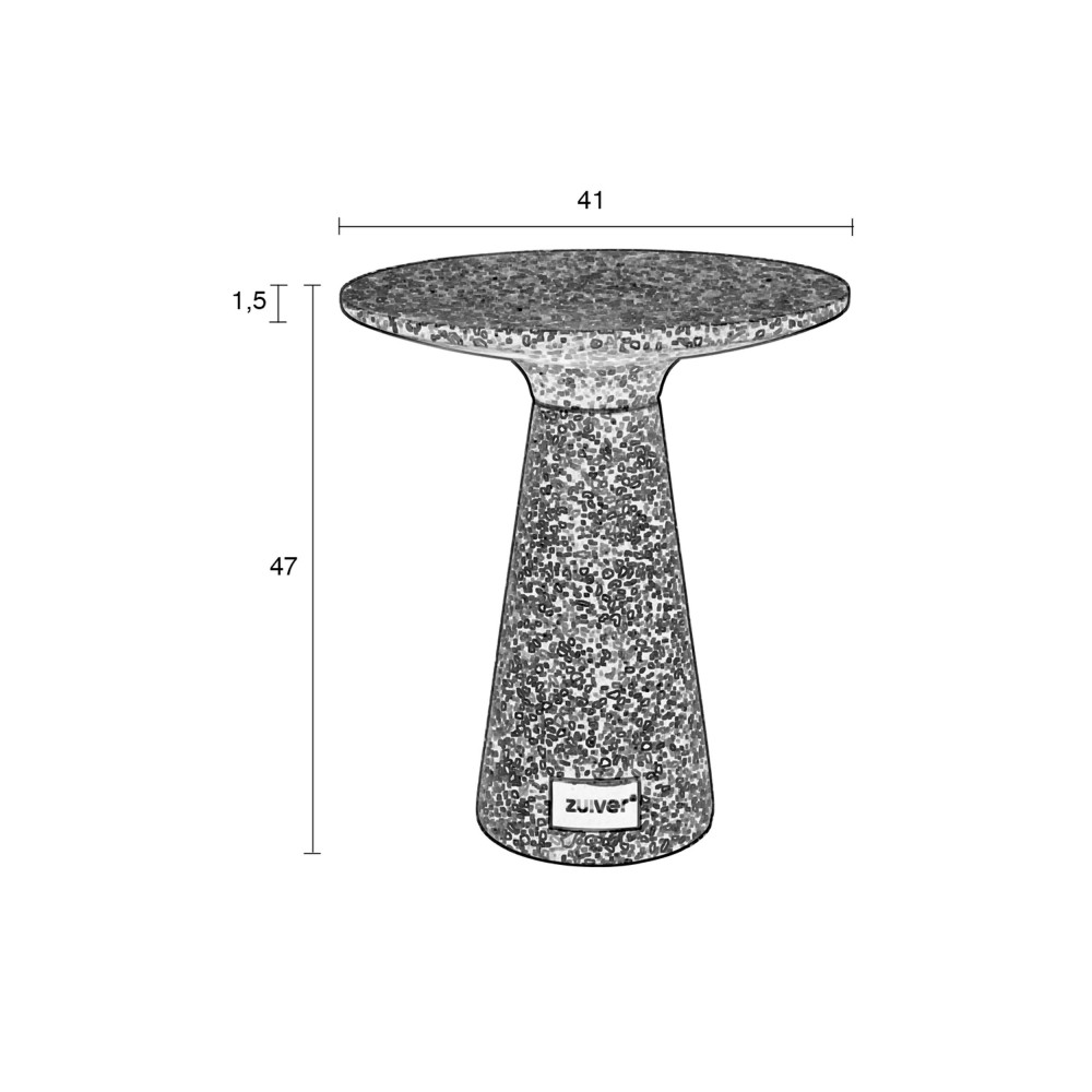 Victoria - Table basse en terrazzo - Drawer