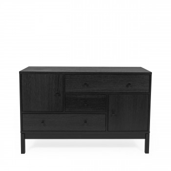 AbbeyWood - Buffet design bois 3 tiroirs 2 portes