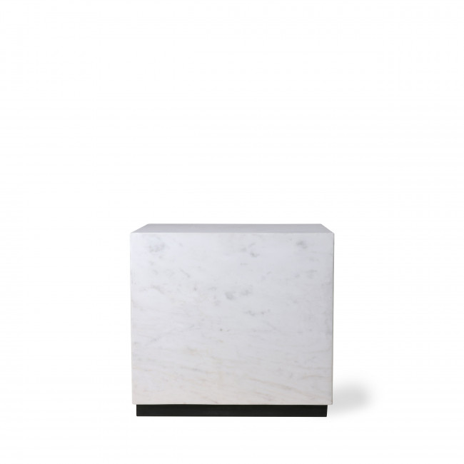 Glusing - Table basse carrée en marbre 35x35cm