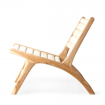 Tambunan - Fauteuil lounge en teck