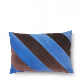 Shawell - Coussin 2 faces rayé en velours 40x60cm