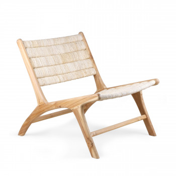 Tambunan -  Fauteuil lounge en teck