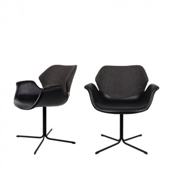 Lot de 2 chaises design Nikki Zuiver
