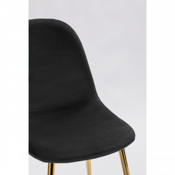 Lot de 2 chaises design en velours pieds dorés Vitikko