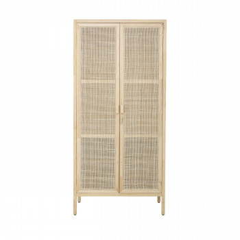 Mariana - Armoire en bois et cannage