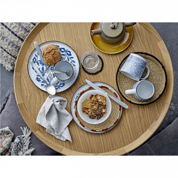 Luana - Table basse ronde en chêne ø74cm