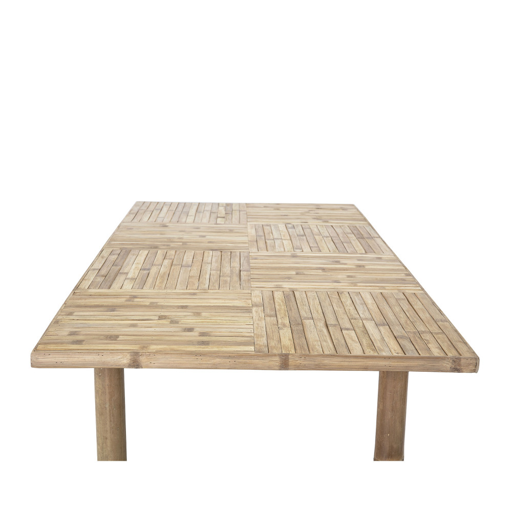 Table de repas en bambou beige 2/4 personnes Sole