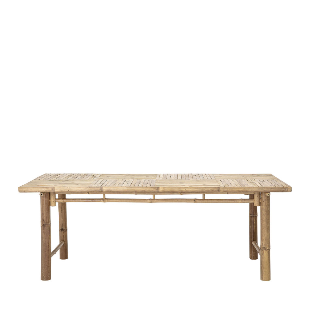 Table de repas en bambou beige 2/4 personnes Sole