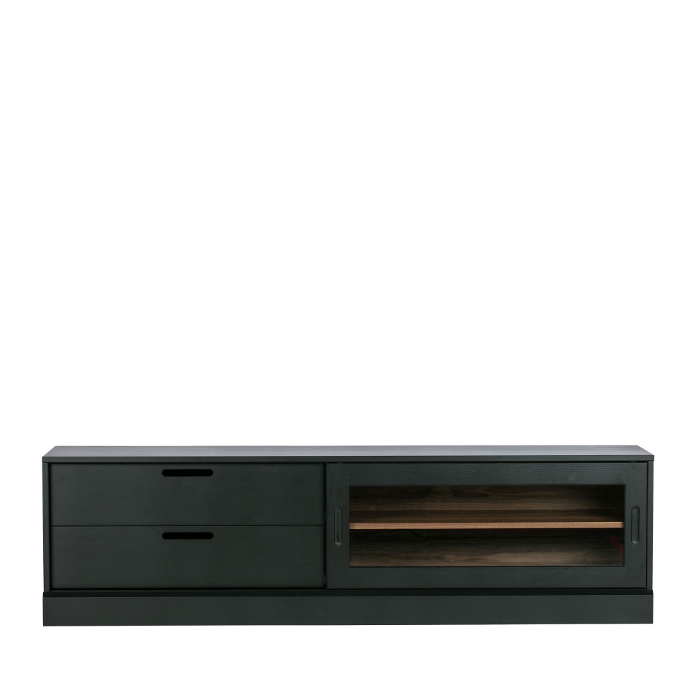 james - meuble tv en bois - couleur - noir