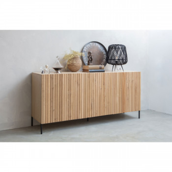 Gravure - Buffet 3 portes en bois