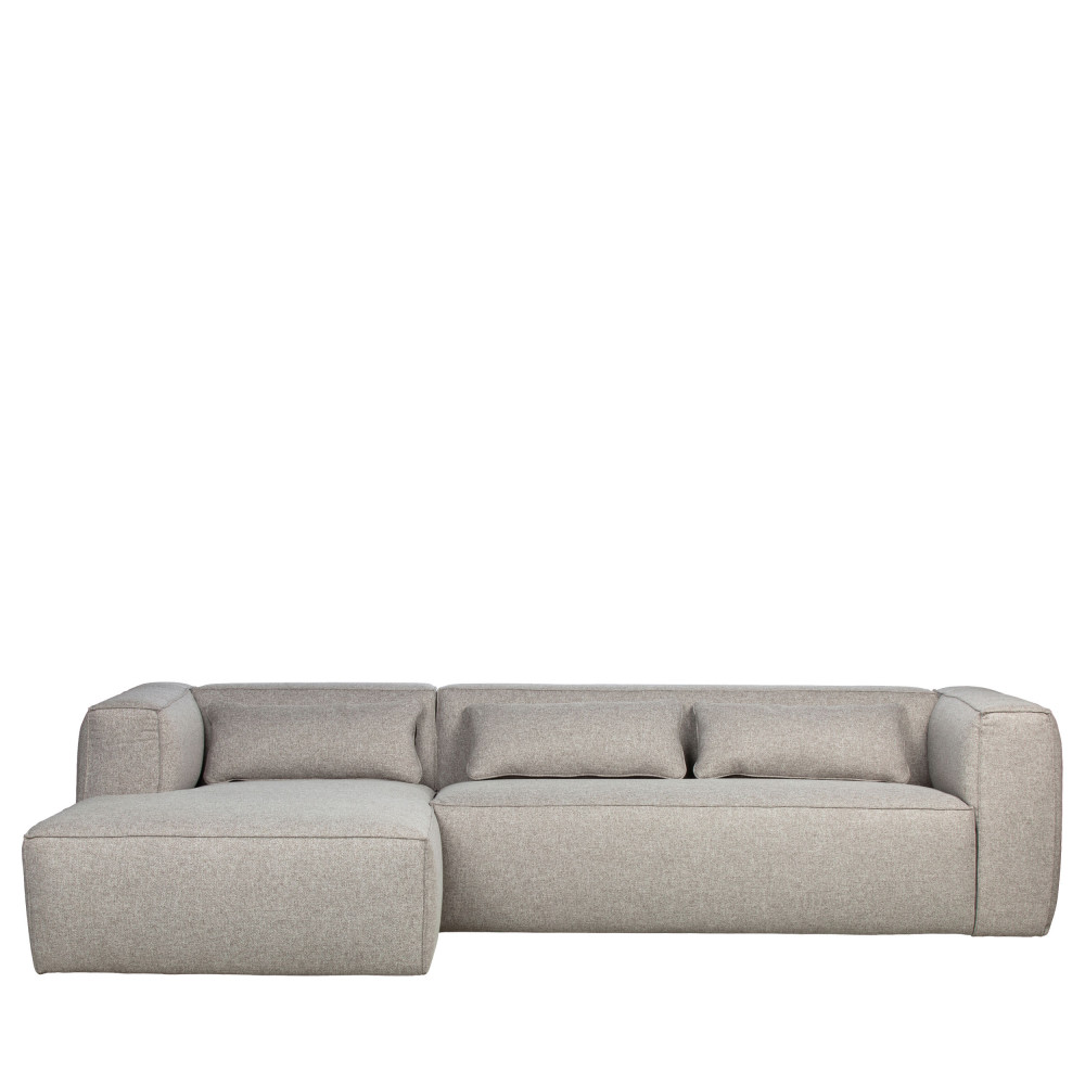 Canapé d'angle Gris Tissu Luxe Design Confort
