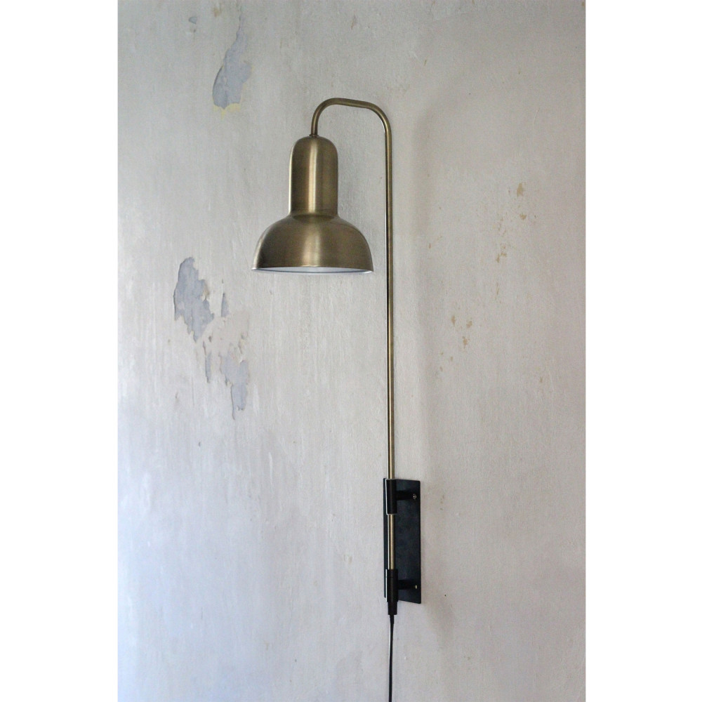 Waldorf Applique murale verticale laiton Drawer