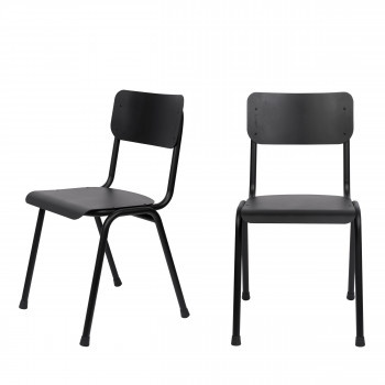 Back to school - 2 chaises d'écolier indoor/outdoor