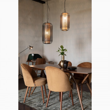 Lot de 2 chaises en velours Barbara Dutchbone