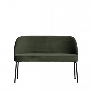 Vogue - Banc en velours avec dossier