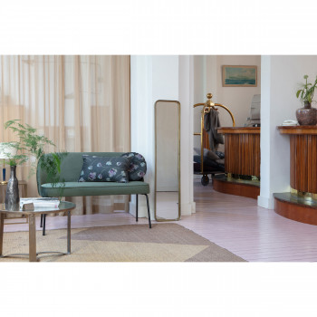 Vogue - Banc en velours avec dossier