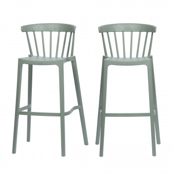 Bliss - 2 tabourets de jardin en plastique