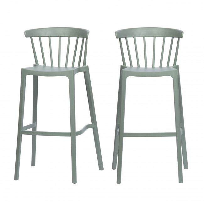 Bliss - 2 tabourets de jardin en plastique