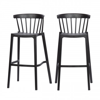 Bliss - 2 tabourets de jardin en plastique