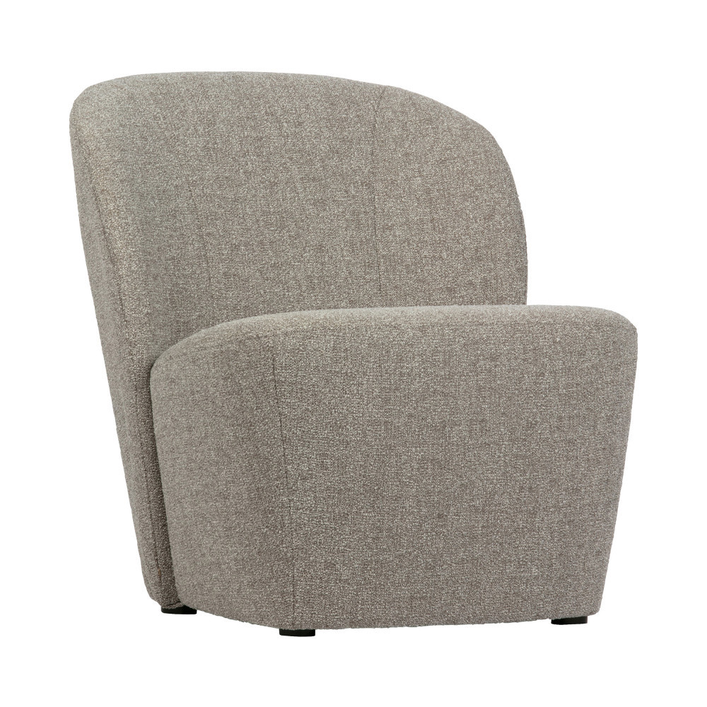 Lofty - Fauteuil en tissu bouclette - Couleur - Taupe