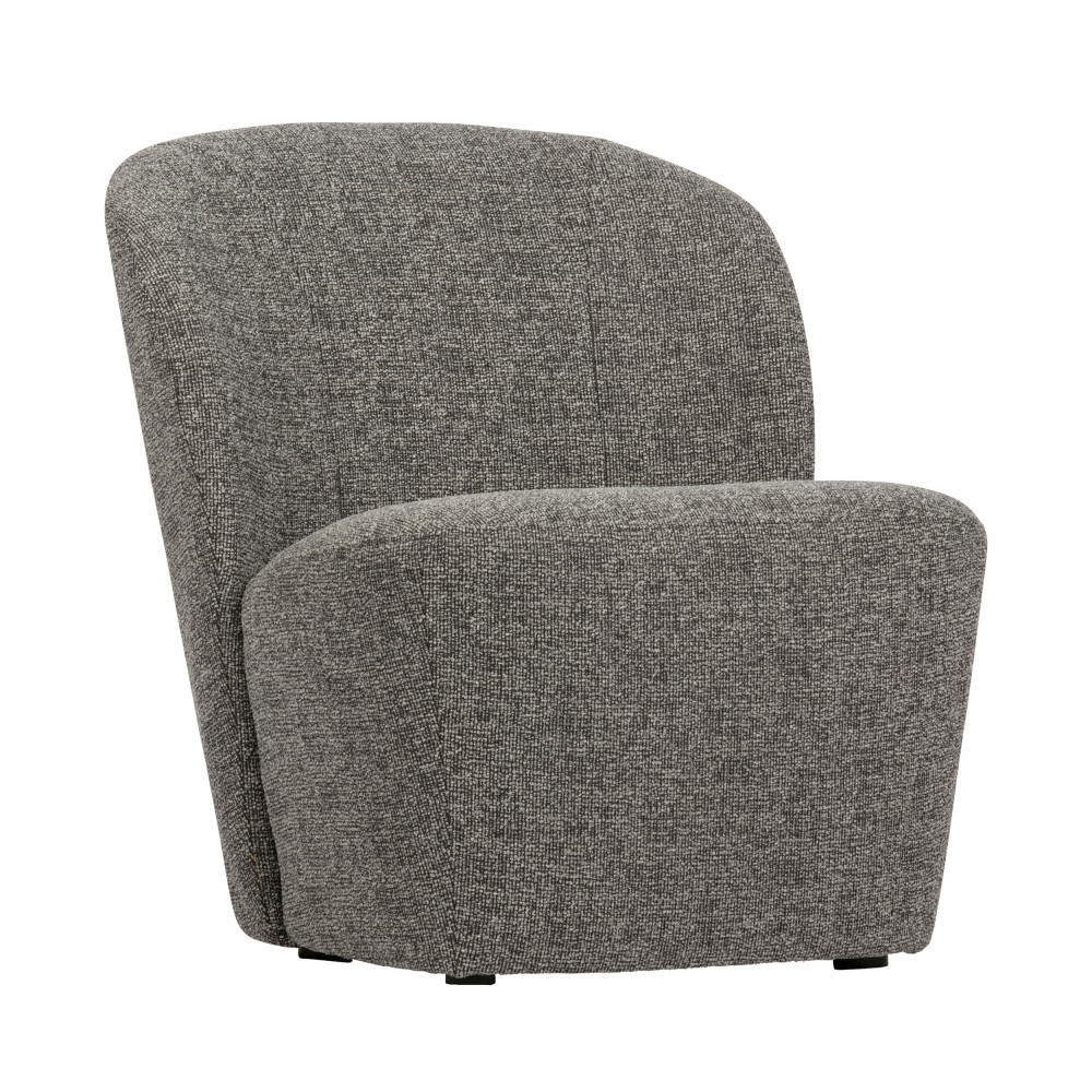 lofty - fauteuil en tissu bouclette - couleur - gris
