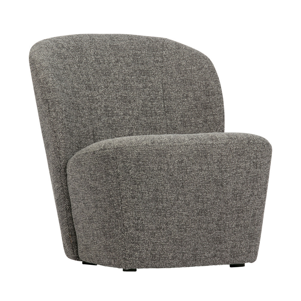 Lofty - Fauteuil en tissu bouclette - Couleur - Gris