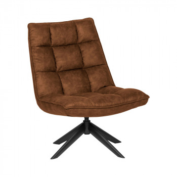 Jouke - Fauteuil en simili capitonné