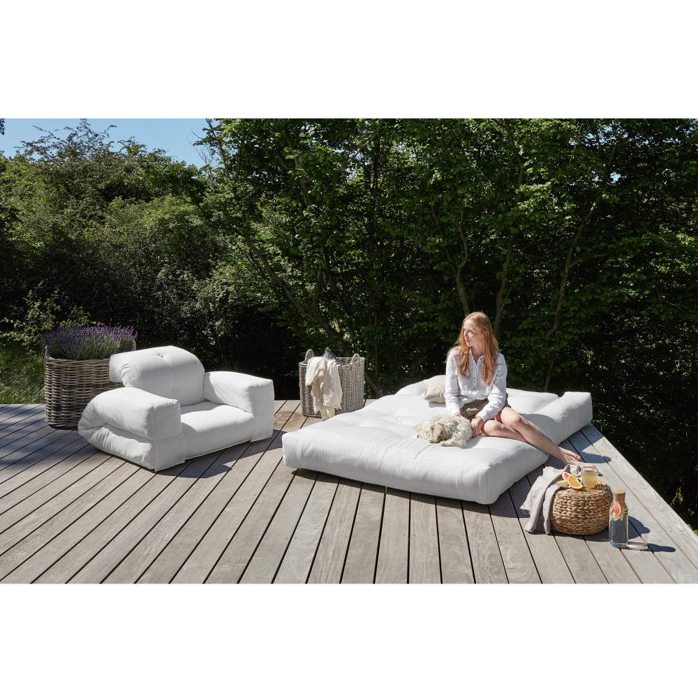 Fauteuil de jardin convertible en toile Karup Design HIPPO OUT Fauteuil de jardin convertible en toile Karup Design HIPPO OUT